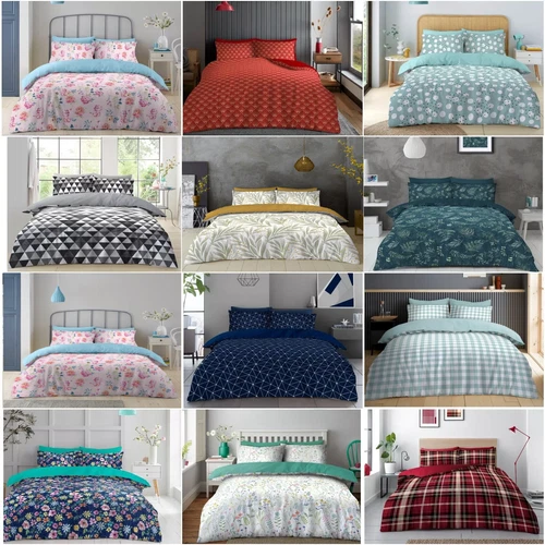 Reversible Duvet Quilt Cover Bedding Set Single Do